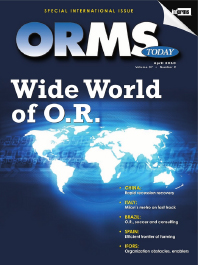 ORMS Today Cover April 2010